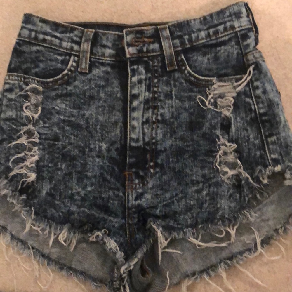Jean high waisted shorts